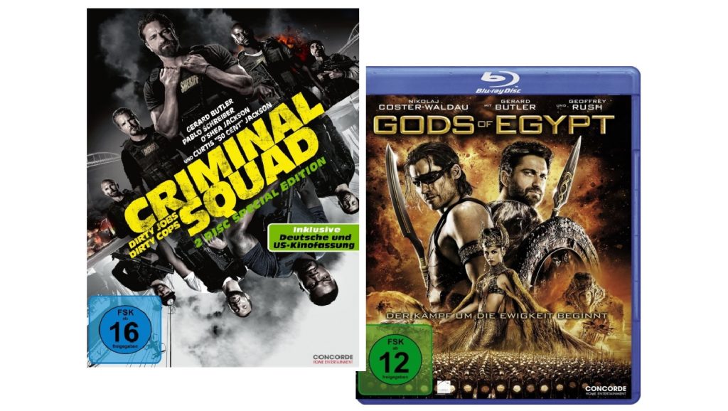 Criminal Squad Gods Of Egypt Gewinnspiel Concorde Home Entertainment Gerard Butler Titel