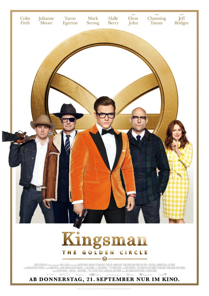 Kingsman 2 The Golden Circle 20th Century Fox Taron Egerton Colin Firth Julianne Moore Review Kritik Film Titel