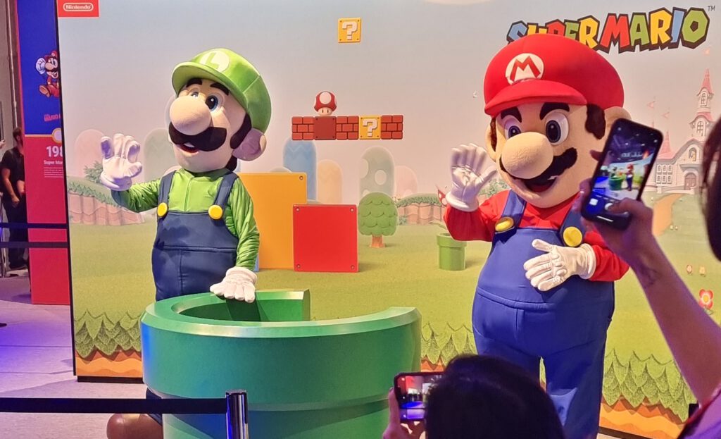 Super Mario und Luigi waren einmal mehr Gäste des Nintendo Standes auf der Gamescom