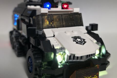 Funwhole Lumibricks Cyber Convoi CyberPunk Neon City Police Car