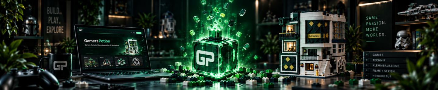 Gamer's Potion Gaming, Klemmbausteine, Filme und mehr