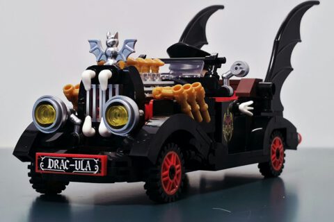 Bild des Pantasy Vampire Vintage Car von vorne